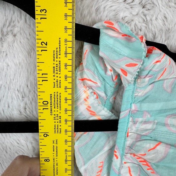 Vineyard Vines Maxi Dress Small Smocked Ruffle‎ Coral Cottagecore Romantic - Picture 15 of 16